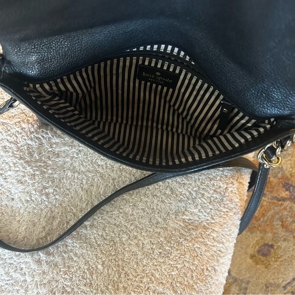 Kate Spade Cobble Hill Krista Fold Over Crossbody Bag in Black - Picture 5 of 5